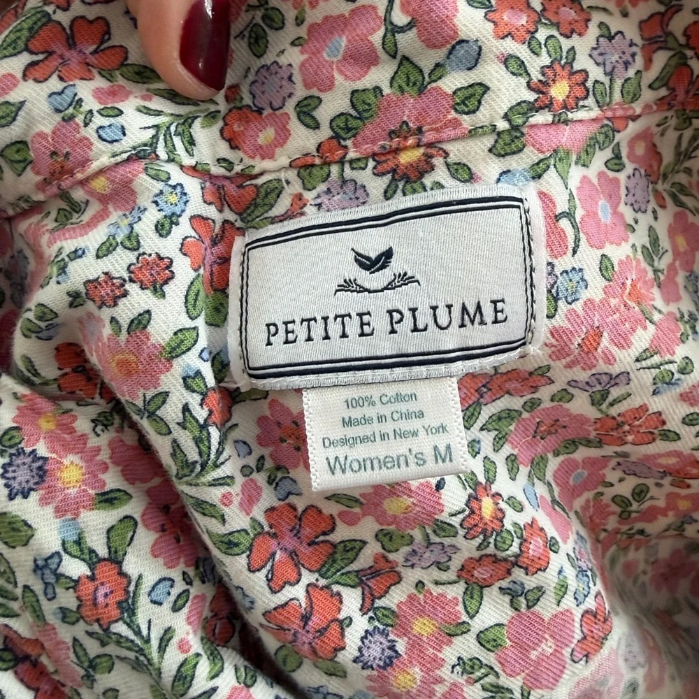 Petite Plume Twill Fleur de Roses, Medium - Picture 5 of 8